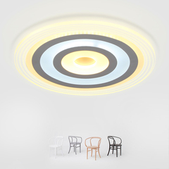 简约现代LED客厅吸顶灯 圆形超薄主卧室灯温馨大气个性遥控大厅灯