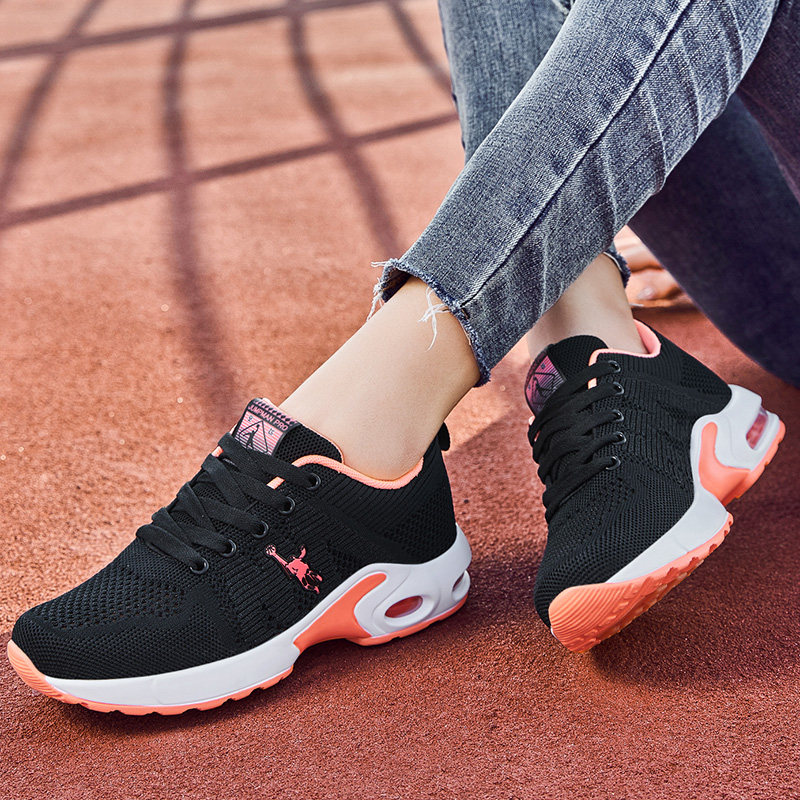 乔丹格兰春夏季网面透气运动鞋女名牌轻便气垫跑步旅游鞋休闲女鞋