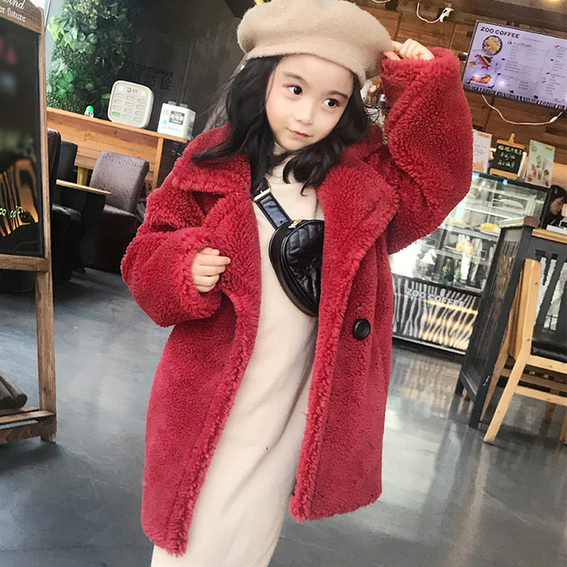 甜苏2018冬新款行走的棉被儿童纯羊毛男女童亲子泰迪熊皮草外套粉在类目 童装/婴儿装/亲子装, 外套/夹克/大衣, 皮草/仿皮草中 - 来自Buy2taobao.com提供专业的淘宝代购服务