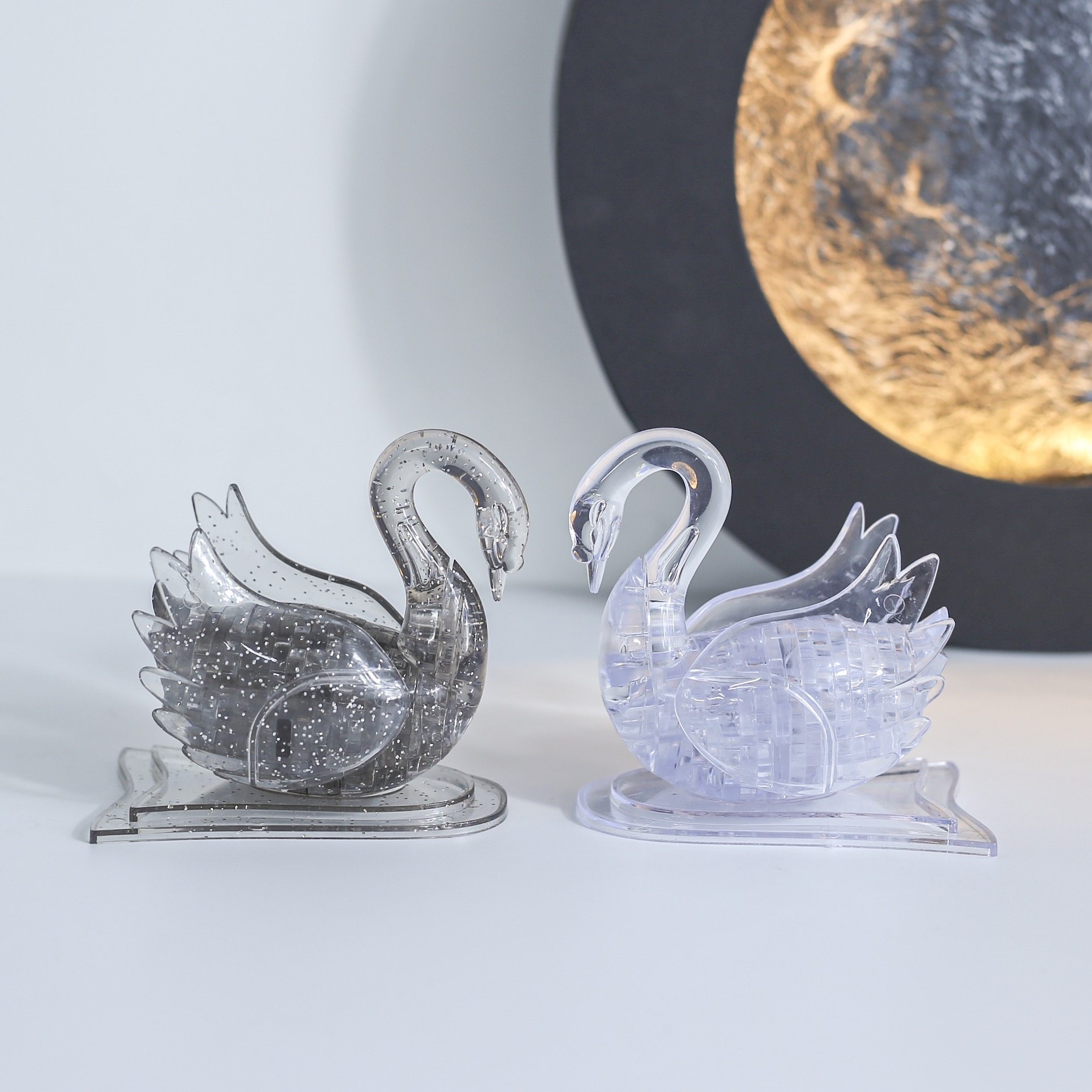 立体益智水晶成人星球拼图模型3d塑料透明拼装diy礼物手工高难度