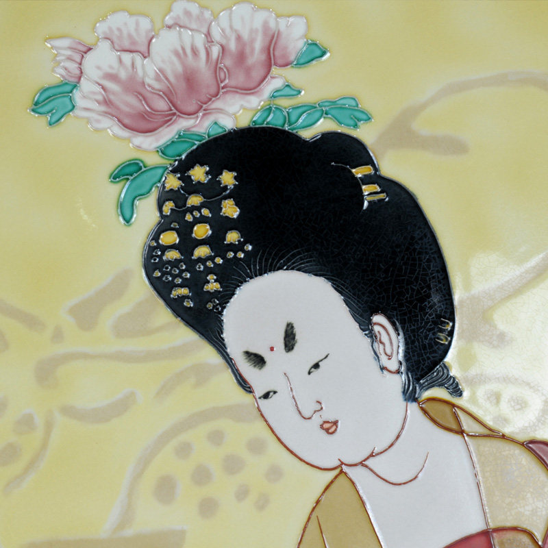 唐三彩国家级非遗传承人高水旺 侍女壁画