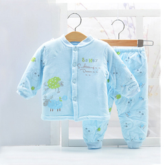 新生儿内衣套装儿童春装加厚纯棉衣服宝宝棉衣保暖衣婴儿衣服包邮
