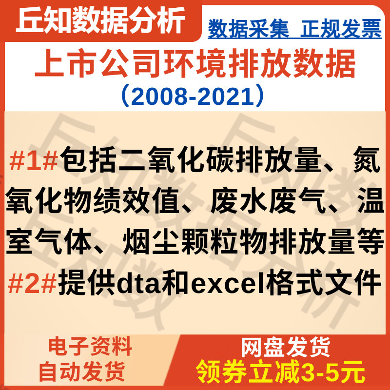 上市公司环境排放数据（2008-2