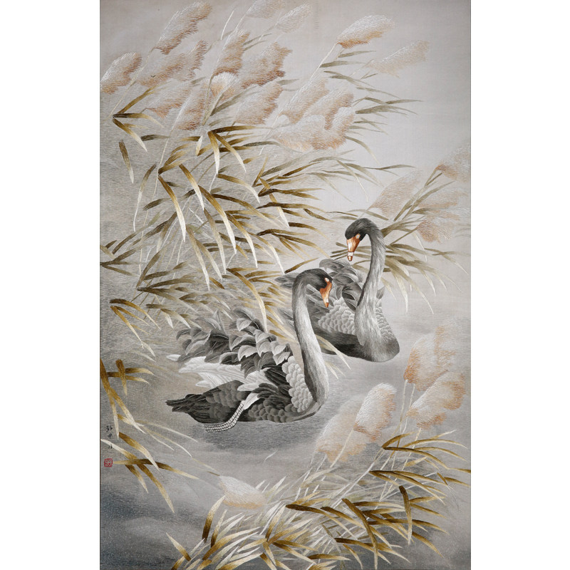 非遗汴绣 《春江水暖》