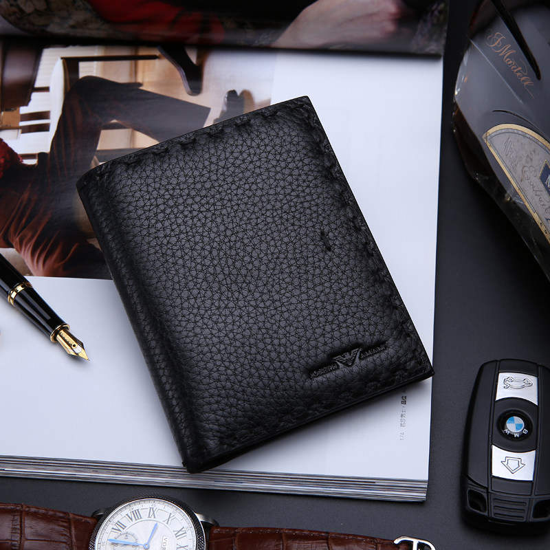 男士钱包短款卓梵阿玛尼