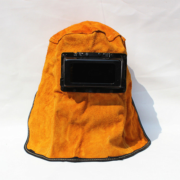 电焊防护眼镜 焊工焊接防护面具牛皮氩弧焊焊帽优惠券