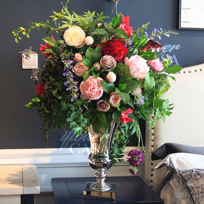 家居生活的优惠券大全—iflowercasa新古典欧式插花仿真花成品 花艺