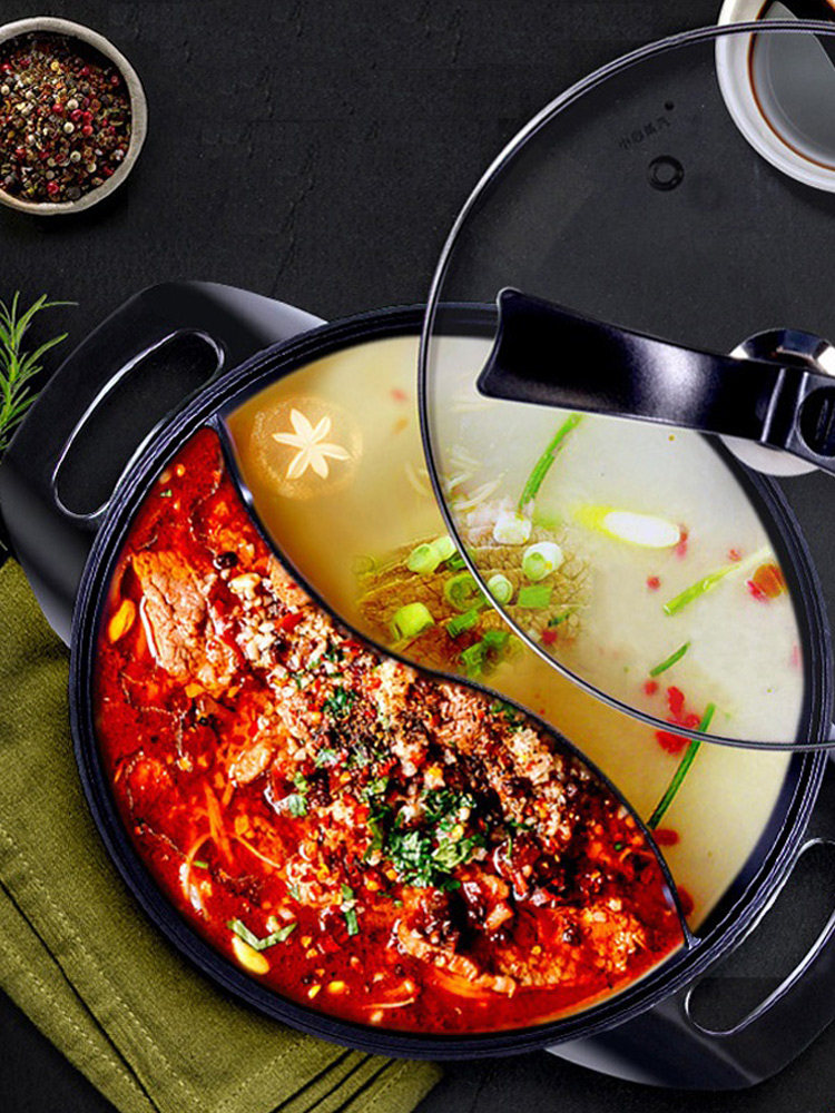 涮锅家用多功能 苏泊尔_电火火锅智能不粘锅多功能家用涮锅鸳鸯锅插电