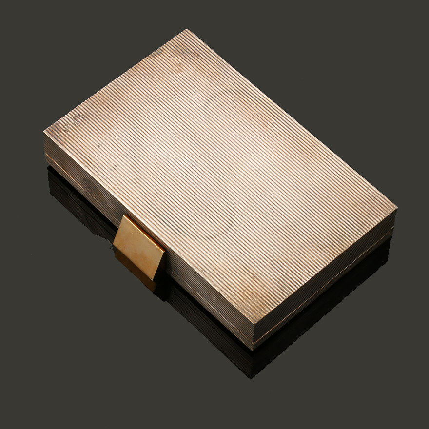 boucheron宝诗龙1930年代古董红宝石银质百宝匣/化妆盒(带原盒)