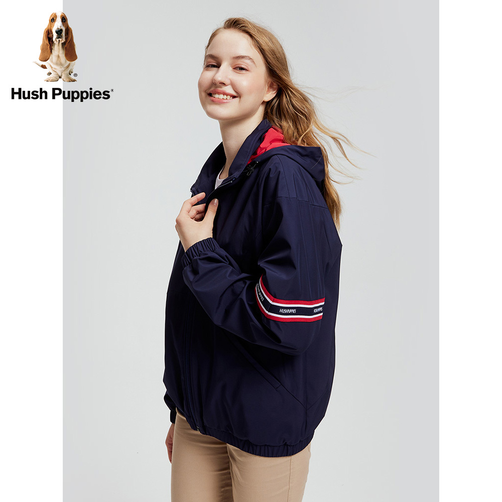 hushpuppies暇步士女装2021新冬季仿羊毛摇粒绒女外套hj20719d