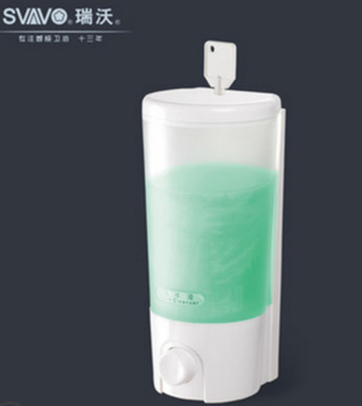 瑞沃卫生间皂液器V-9101S/V-9102S 壁挂式单头双头手动按压皂液盒