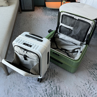 新款侧开盖行李箱可扩展大容量拉杆箱拉链20寸旅行箱登机箱男女24