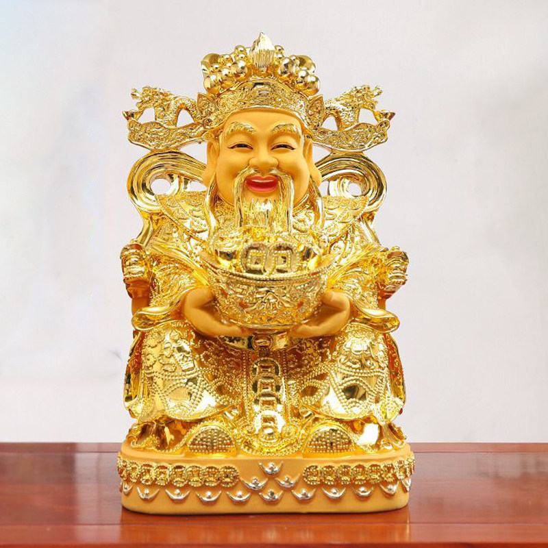 财神爷佛像招财家用供奉摆件树脂店铺办公室公司开业比干文财神