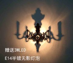 北欧式时尚倒影子创意led壁灯 卧室床头壁灯镜前灯过道玄关