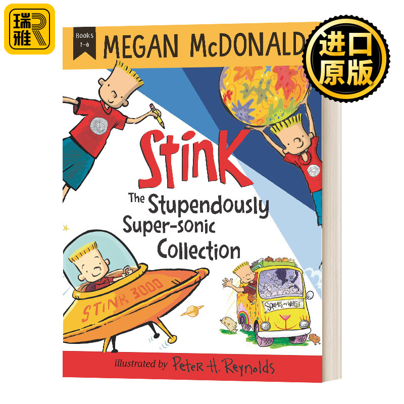 臭臭先生1-6册套装 英文原版 Stink The Stupendously Supersonic Collection 英文版 Megan McDonald 进口英语原版书籍