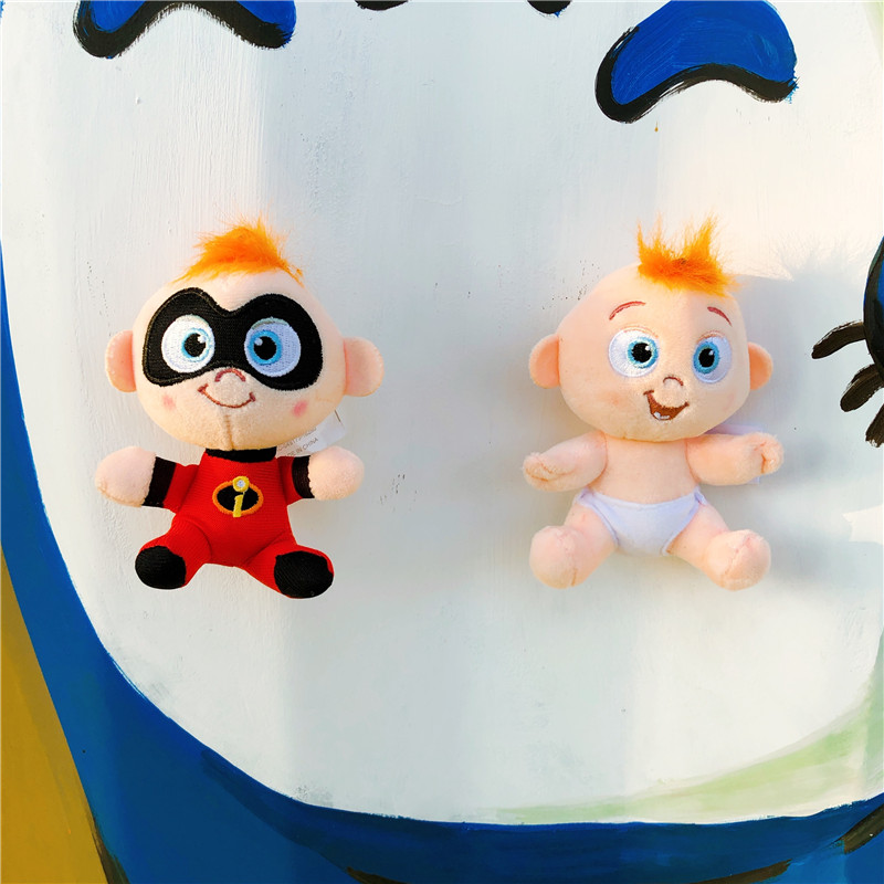 卡通动漫毛绒冰箱贴创意超人巴小杰玩偶公仔挂件装饰磁性贴玩具