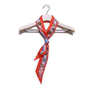 apcshop18精选欧洲春夏新款真丝女士优雅气质细窄桑蚕丝小领巾