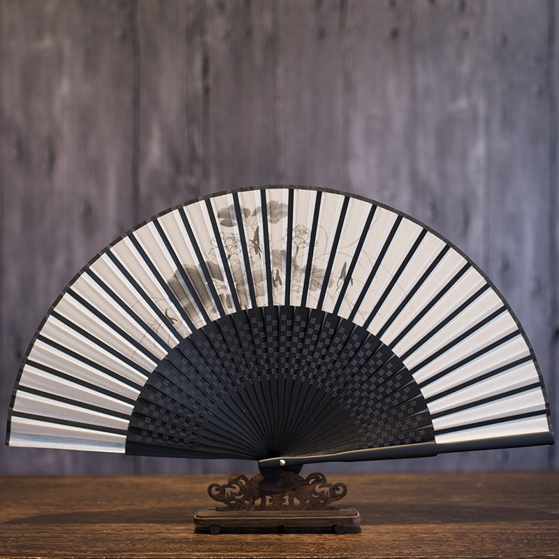 古风扇子折扇古典女式中国风复古f折叠小扇水墨旗袍汉服夏季