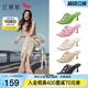 红蜻蜓法式高跟凉拖鞋女款2025夏季新款女鞋外穿气质细跟半拖凉鞋