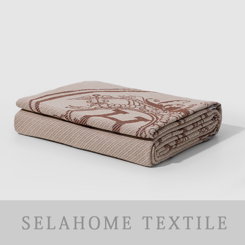 SELA HOME/【H轻奢】多功能编织流苏毯110-210cm