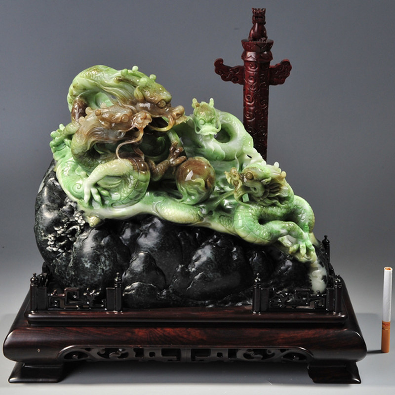 《龙腾盛世》中国玉石雕刻大师张克钊工作室独山玉精品