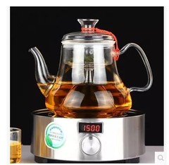 加厚耐热玻璃蒸茶壶 蒸茶器烧水养生壶电陶炉煮茶壶 黑茶 蒸汽壶