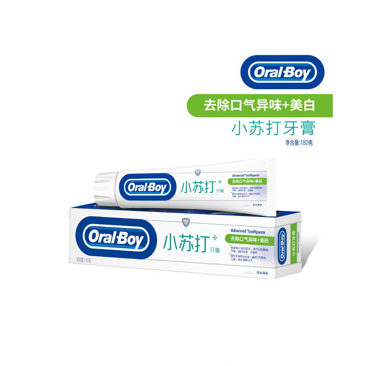 Oral Boy 小蘇打美白牙膏 清新去口氣去牙漬清爽薄荷味牙膏180克在類目 洗護清潔劑/衛生巾/紙/香薰, 洗髮沐浴/個人清潔, 口腔護理, 牙膏中 - 來自Buy2taobao.com提供專業的淘寶代購服務