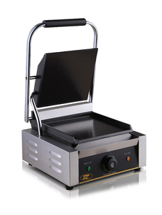 麦众帕尼尼机压板电热扒炉条纹平面铸铁板烧牛扒烤面包片商用机器