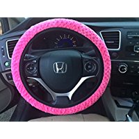 Under Retail Hot Pink Steering Wheel Cover - Plush, Comforta在类目 家庭/个人清洁工具, 个人洗护清洁用具, 其他焗油用品中 - 来自Buy2taobao.com提供专业的淘宝代购服务