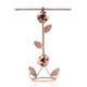 包邮创意复古金属玫瑰公主耳环展示架 项链首饰挂件 饰品收纳架