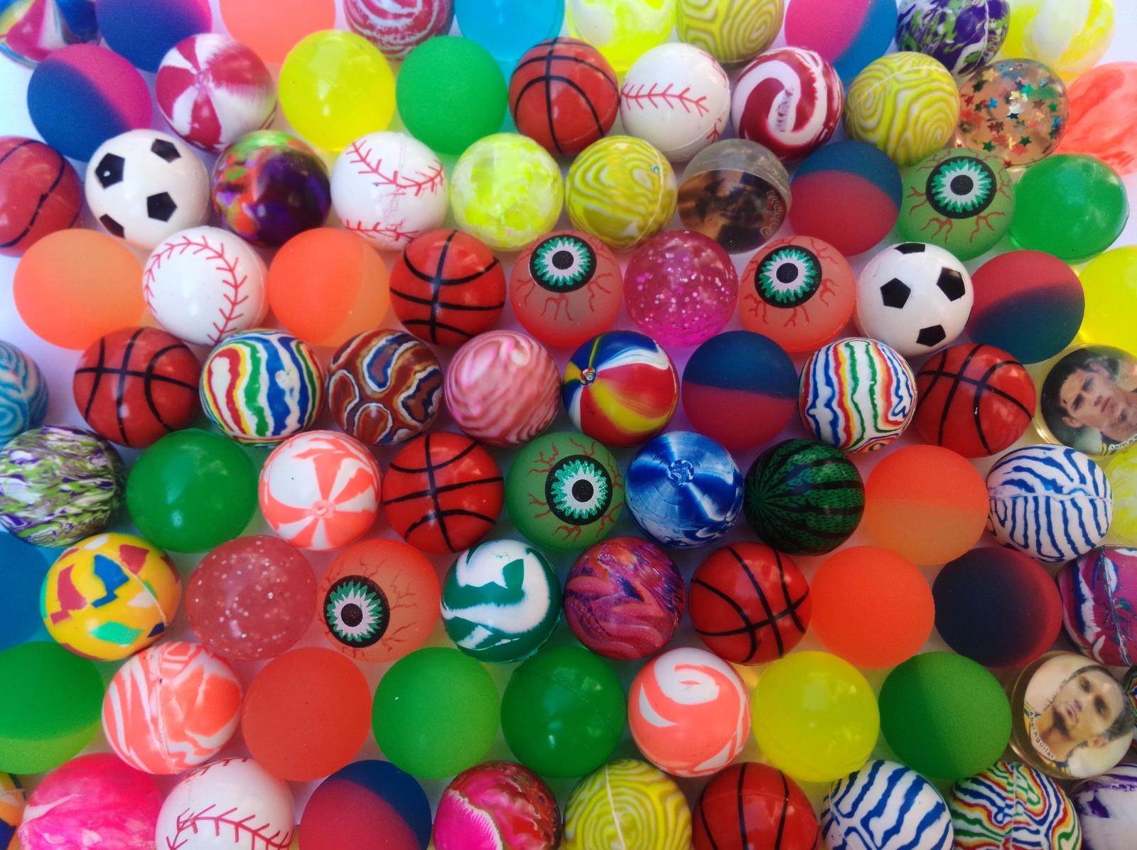 包邮35号混装弹力1元扭蛋机玩具儿童实心弹弹球类玩具