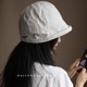 100%亚麻小帽檐水桶渔夫帽 小众薄款显脸小高级感盆帽 无负重女款