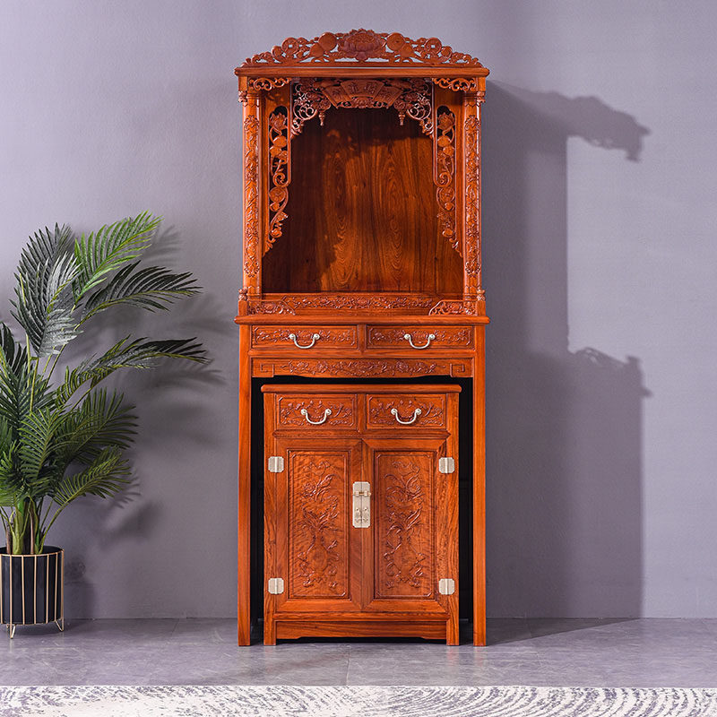 实木红木佛龛立柜供桌供台神台神龛观音佛台佛柜财神供奉桌家用