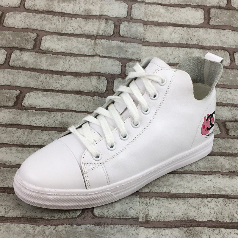 冰洁女鞋2019秋季新款真皮舒适平底时尚单鞋单鞋