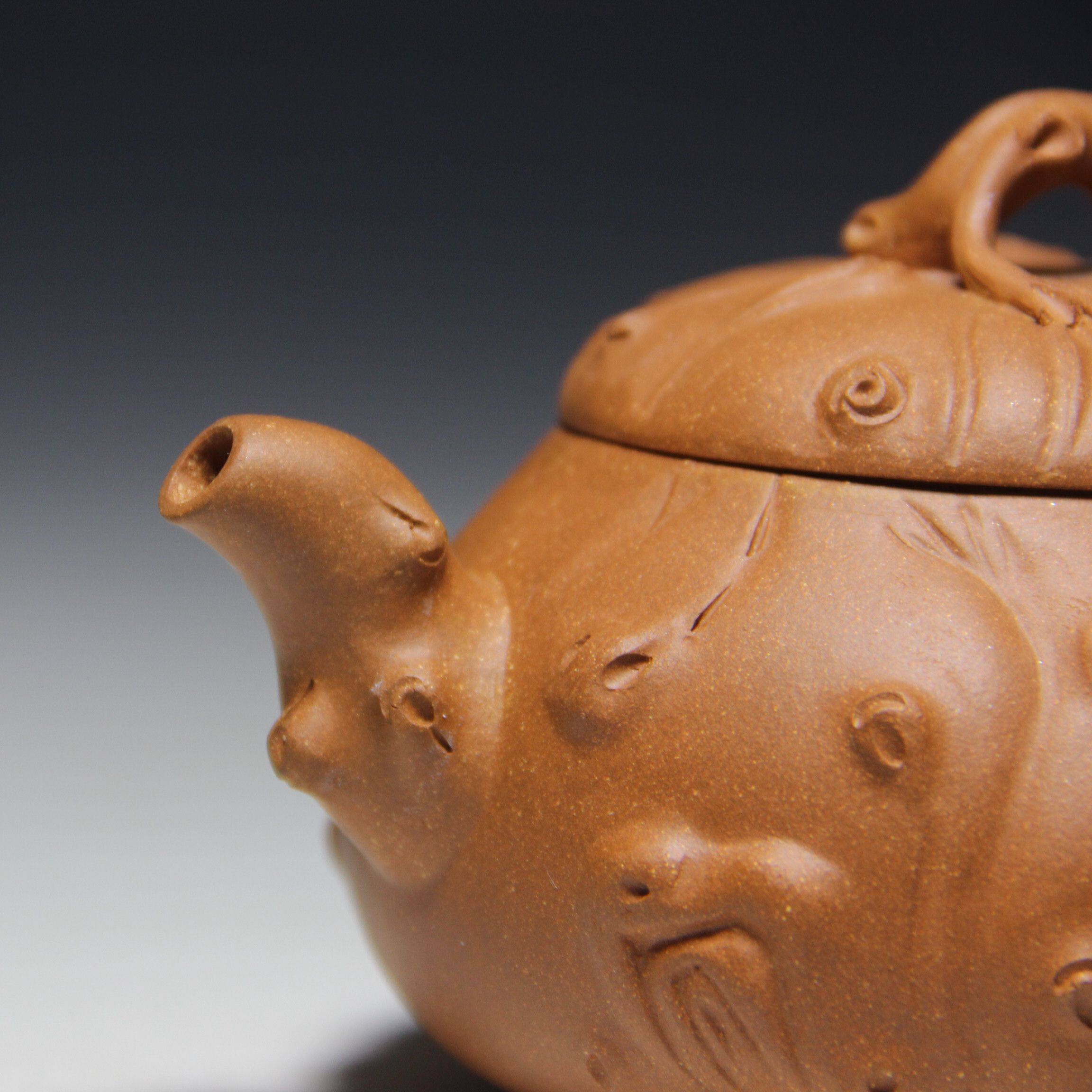 国家级工艺美术师 庄永忠《葡萄情缘 》320cc 家藏老段泥