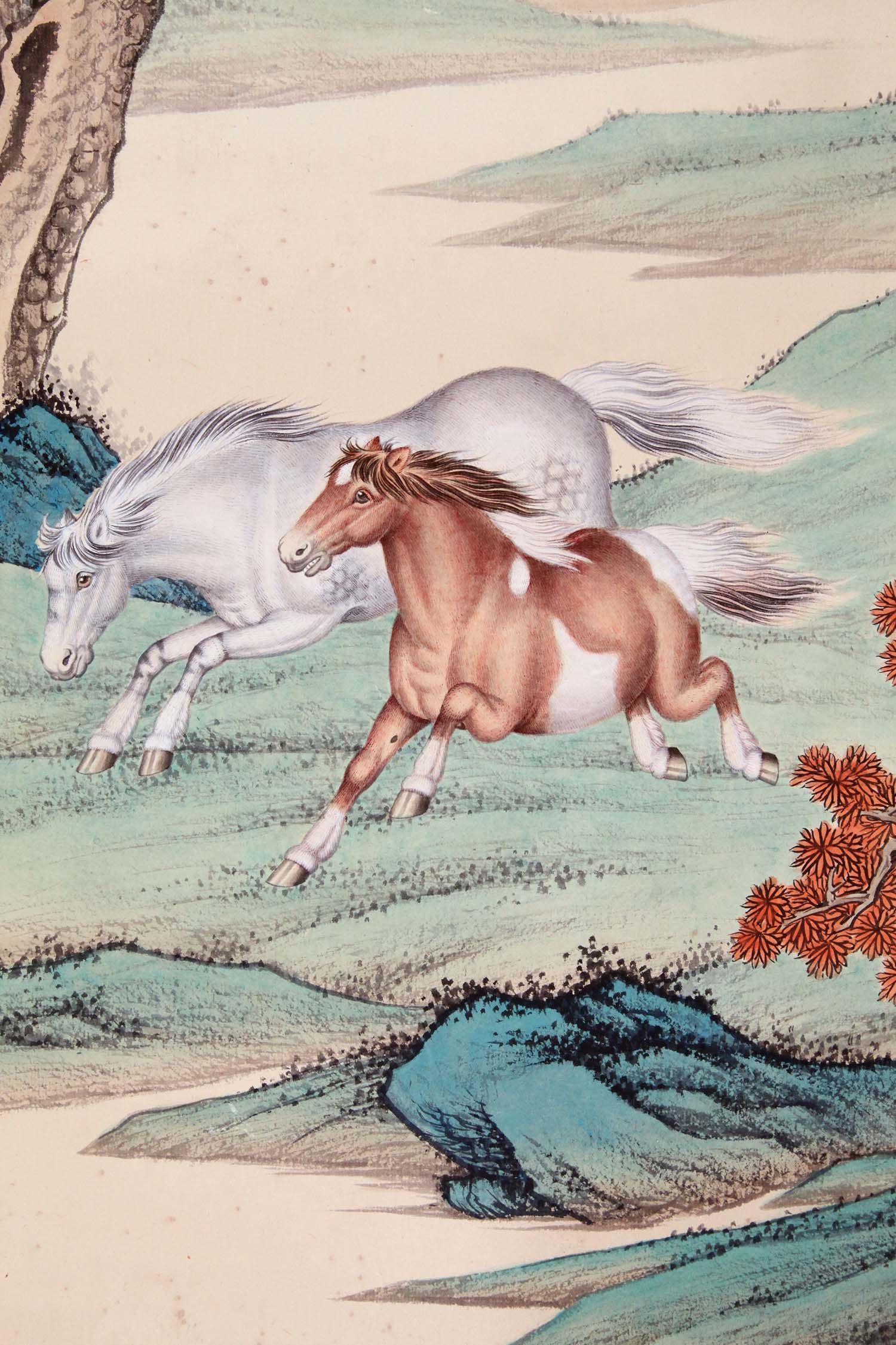 马晋《双骏图》