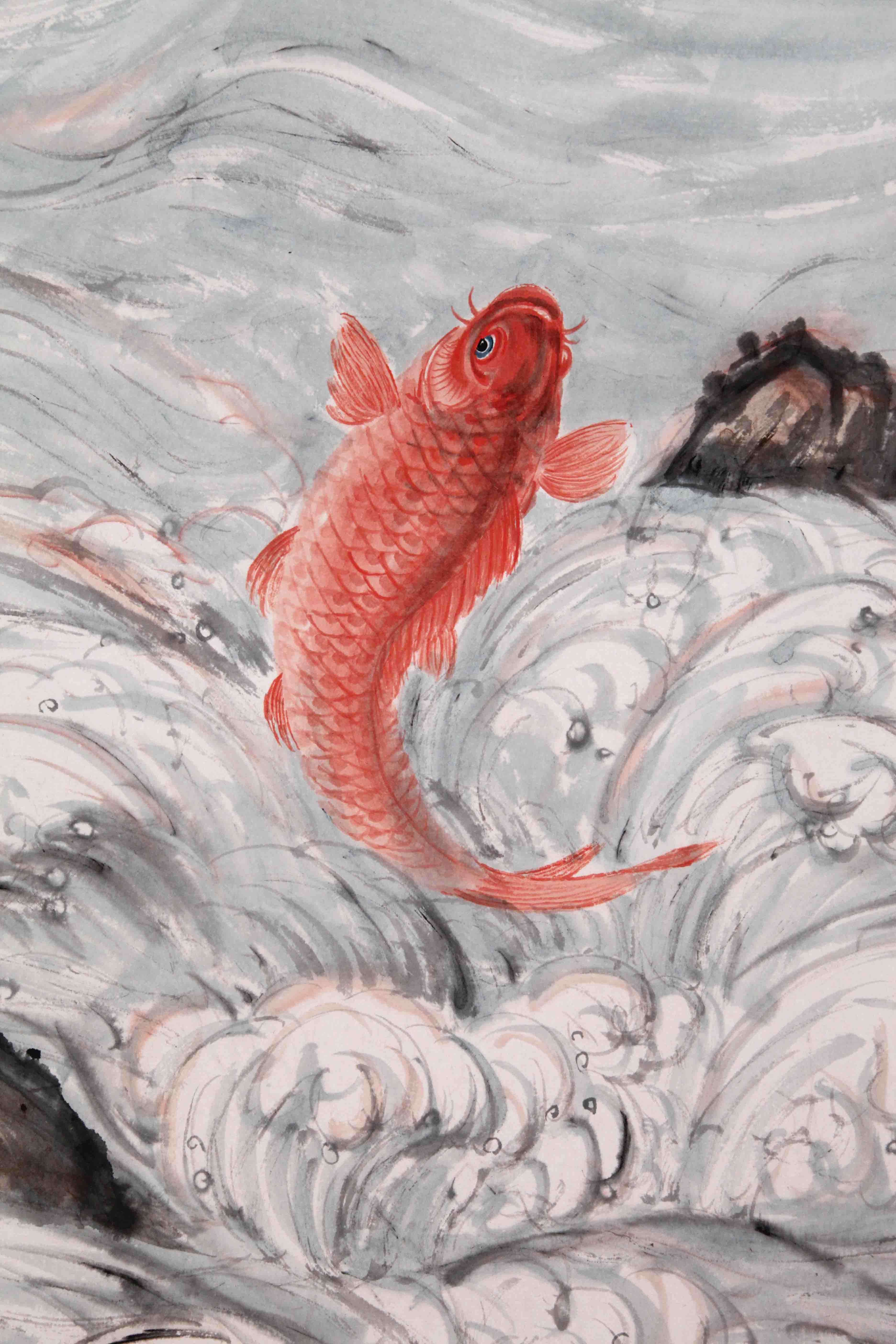 吴青霞《鱼乐图》