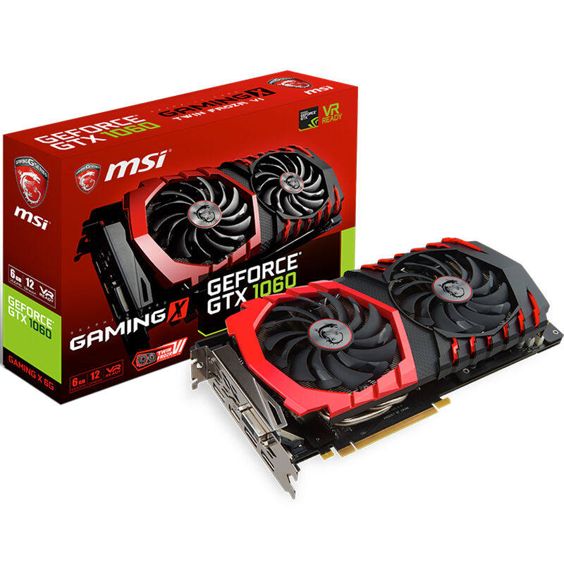现货msi/微星gtx1060 gaming x 6g红龙信仰rgb灯效非公版游戏显卡
