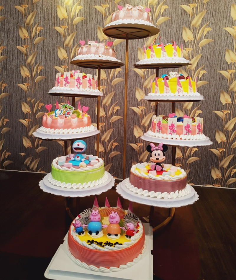 生日蛋糕架子多层_欧式创意心形铁艺十层蛋糕架子多层婚庆婚礼生日