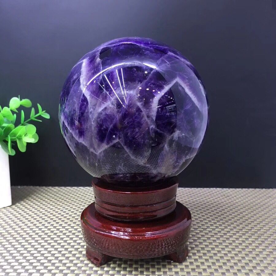 天然紫水晶球摆件紫水晶球招财镇宅旺