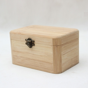 包邮钱币收藏迷你桌面收纳盒储物盒首饰盒创意木盒竹木整理盒竹盒