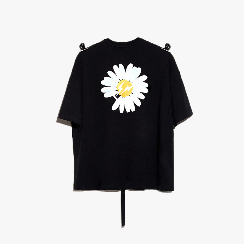 代购   peaceminusone官网gd权志龙pmo闪电联名藤原浩小雏菊短t恤