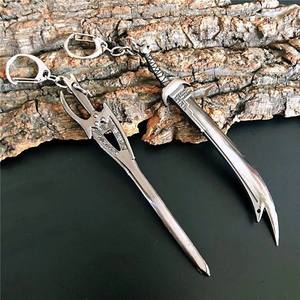 12cm 风云绝世好剑 雪饮狂刀 两极剑模型合金钥匙扣挂件配饰礼品