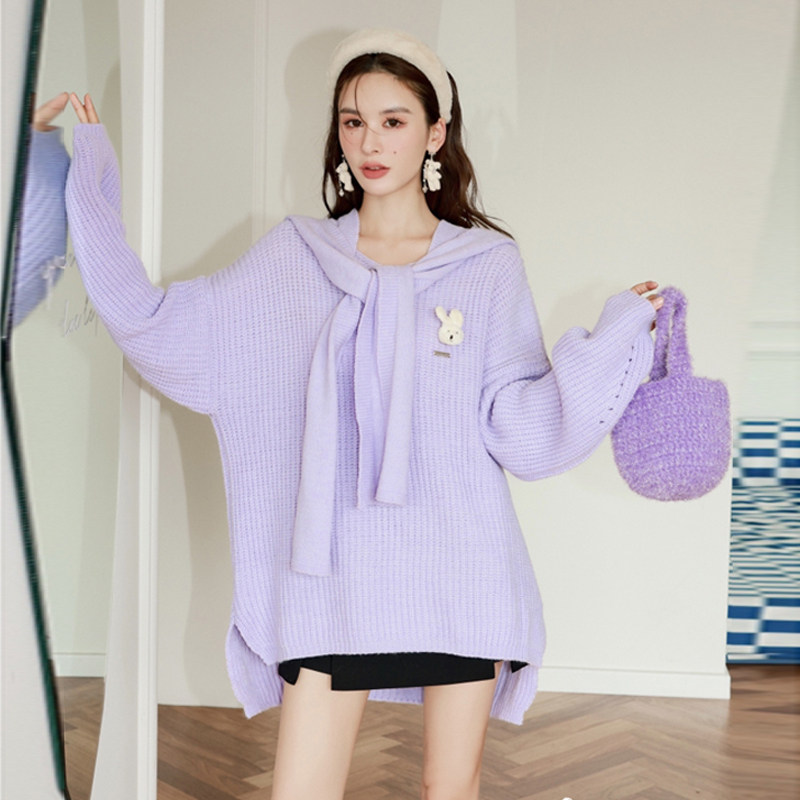 zuzu设计师品牌集合店的优惠券大全—徐璐同款衣服 kroche 立体兔披肩