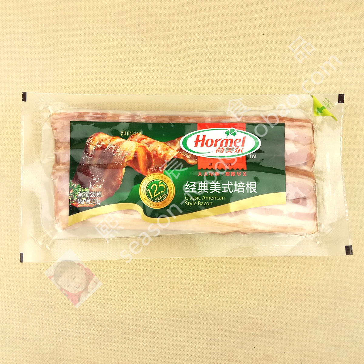 Hormel Classic American Style Bacon 荷美爾 經典美式培根250g在類目 糧油米麪/南北乾貨/調味品, 南北乾貨/肉類乾貨, 薰臘/香腸/火腿製品, 培根中 - 來自Buy2taobao.com提供專業的淘寶代購服務