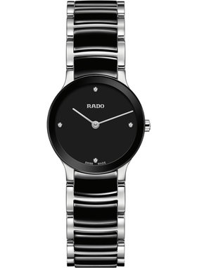 瑞士rado雷达 晶萃系列 女款时尚陶瓷石英手表腕表 r30191712