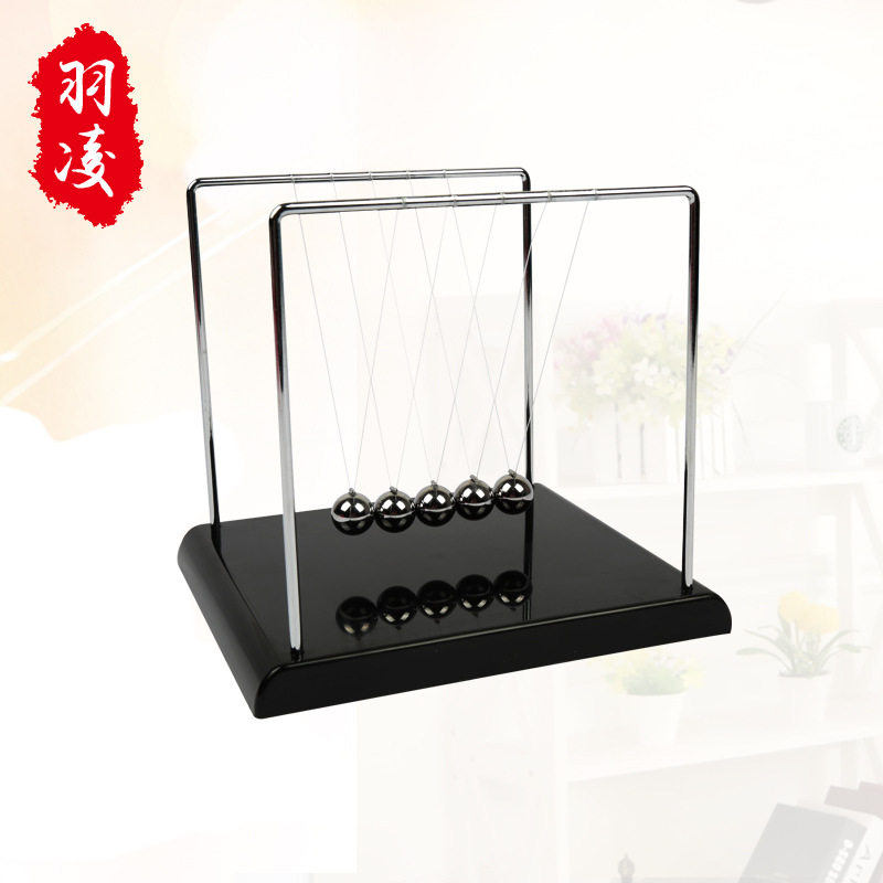 撞球碰碰球物理科教模型创意家居办公室摆件工艺教学牛顿摆非永动