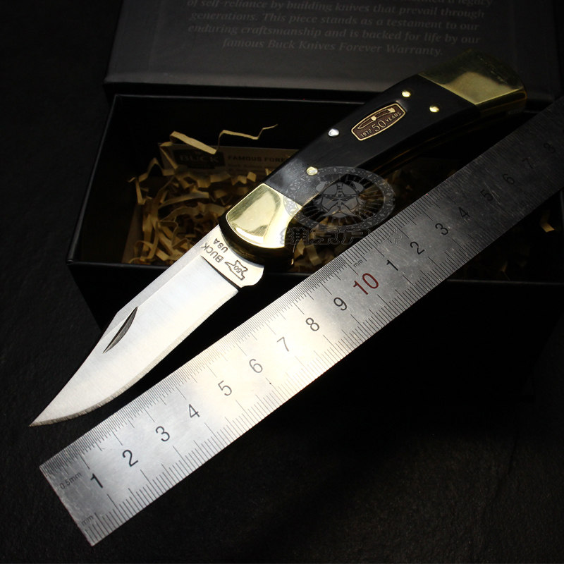 美国原厂正品buck巴克112经典便携户外野营狩猎edc小折刀水果刀