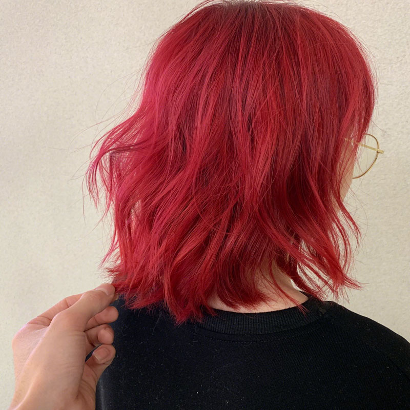 复古红染发膏2021流行色海王湄拉同款发色红色染发剂自己在家染发