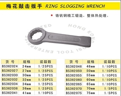 正品BOSI 波斯41mm 梅花敲击扳手BS362041 开口敲击扳手BS362141